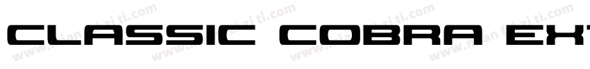 Classic Cobra Extra Condensed字体转换
